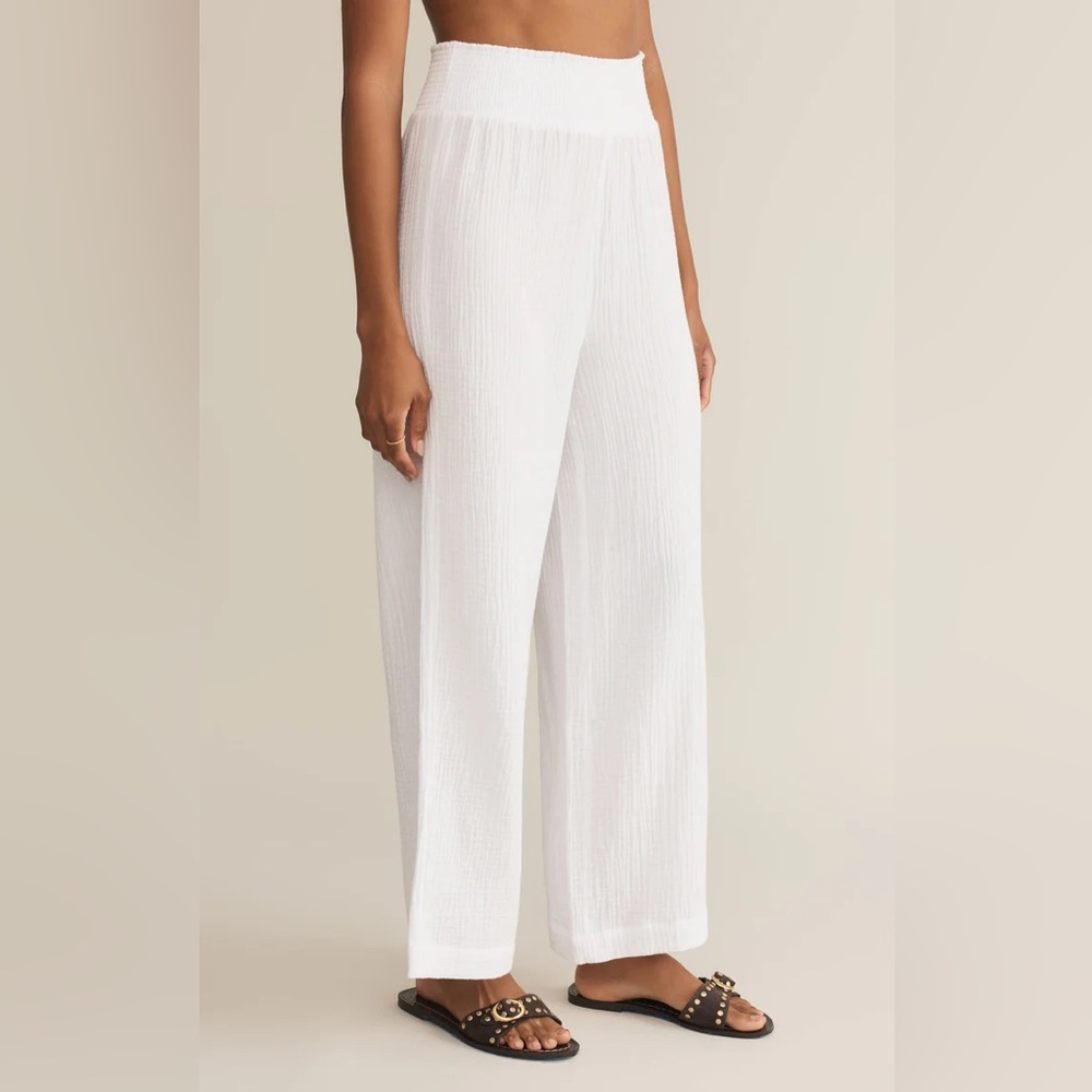 Z Supply White Gauze Pants